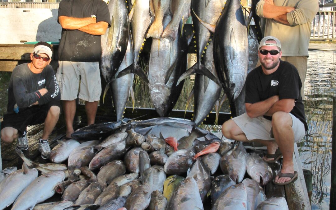 tunas on an overnight fishing trip